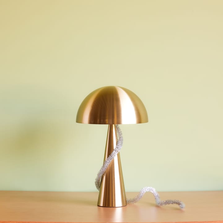 Mush bordslampa tall, Brass Hübsch Interior