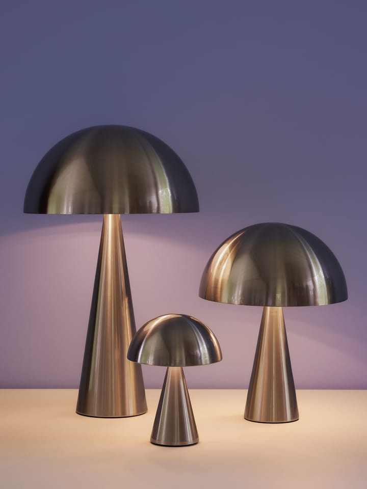 Mush bordslampa tall, Nickel Hübsch Interior