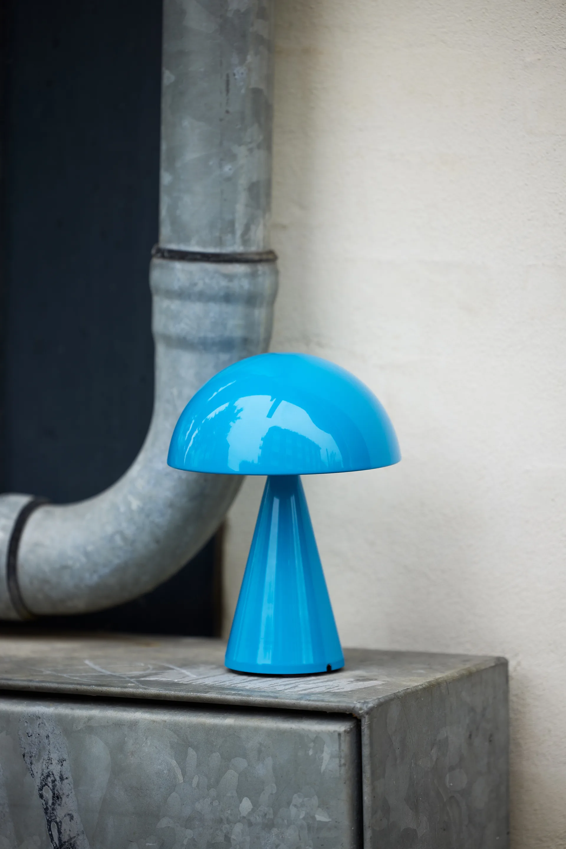 Mush portabel bordslampa, Blue Hübsch Interior