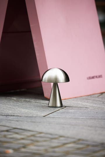 Mush portabel bordslampa - Nickel - Hübsch Interior