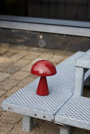 Mush portable table lamp - Red - Hübsch Interior