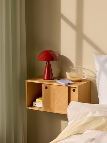 Mush portable table lamp - Red - Hübsch Interior