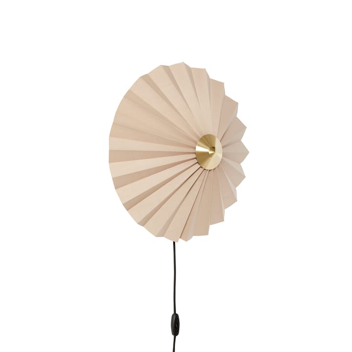 Pliss vägglampa - Beige - Hübsch