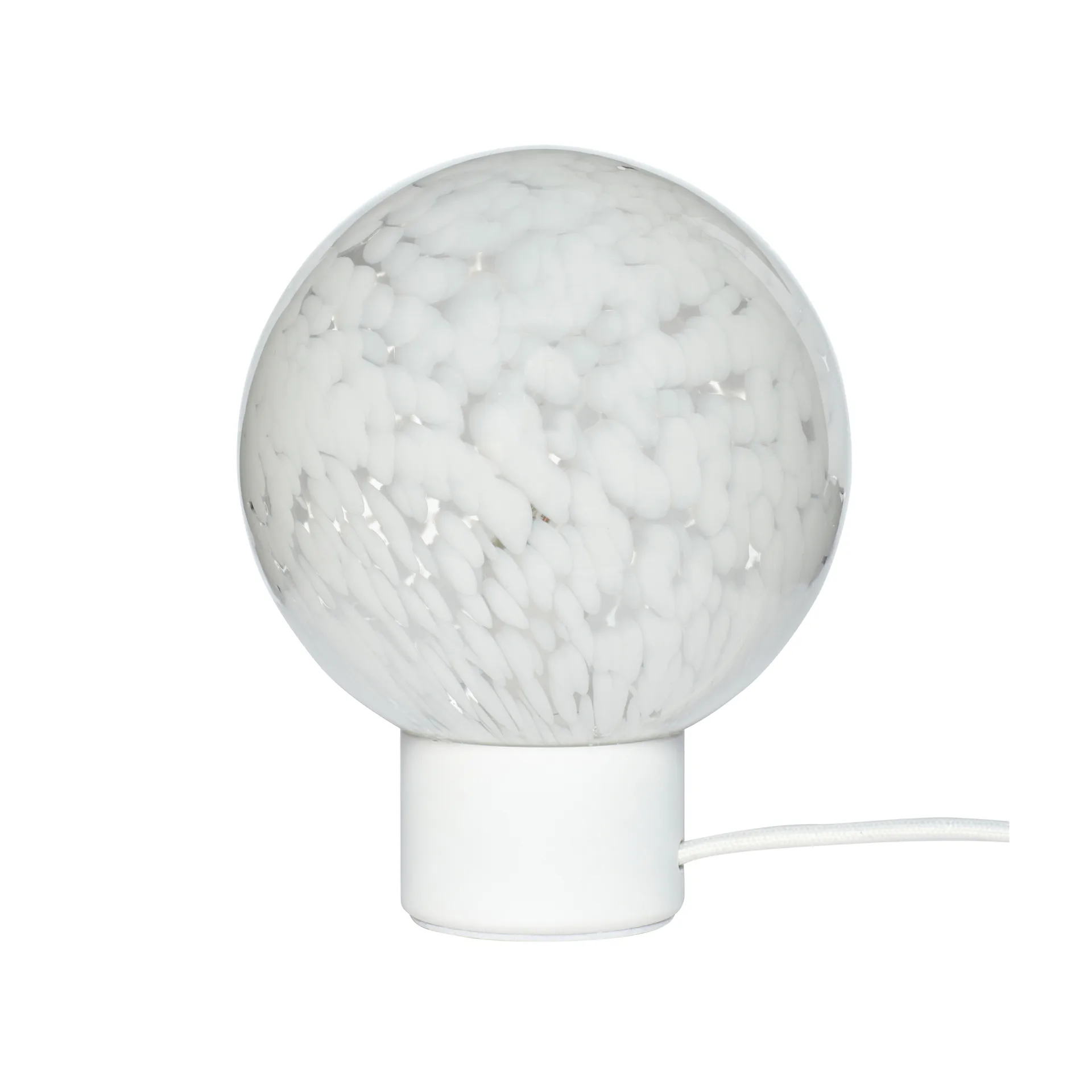Table lamp Ø15 cm, Metal-white Hübsch Interior
