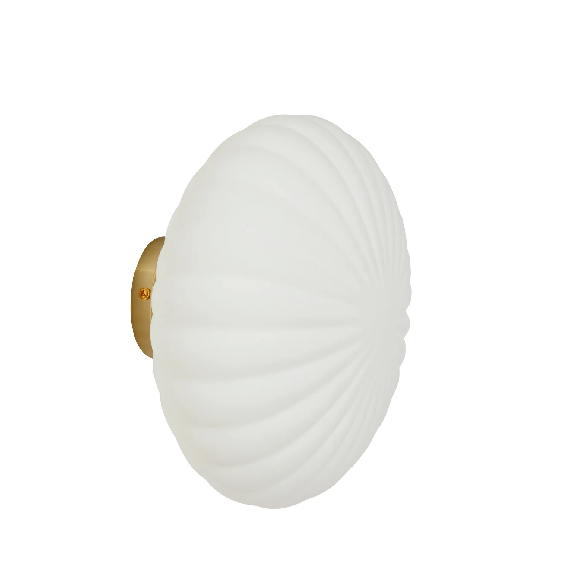 Vägglampa, Vit-mässing Hübsch Interior