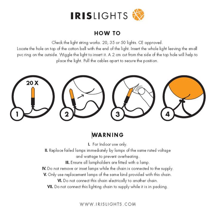 Irislights Shades, 20 Kugeln Irislights