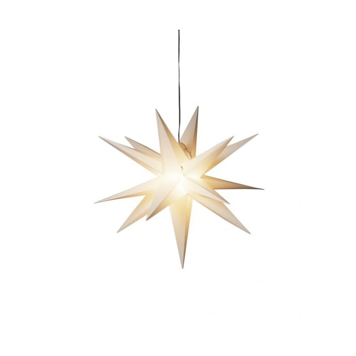 3-D plastic star 60 cm - White - Konstsmide