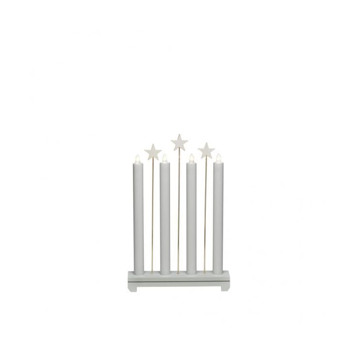 Electric Candle Holder 4 Lights 44 cm, Gray Konstsmide