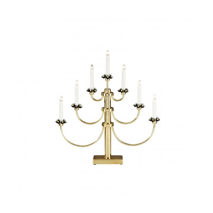 Electric Candle Holder 7 Lights 54 cm, Brass Konstsmide