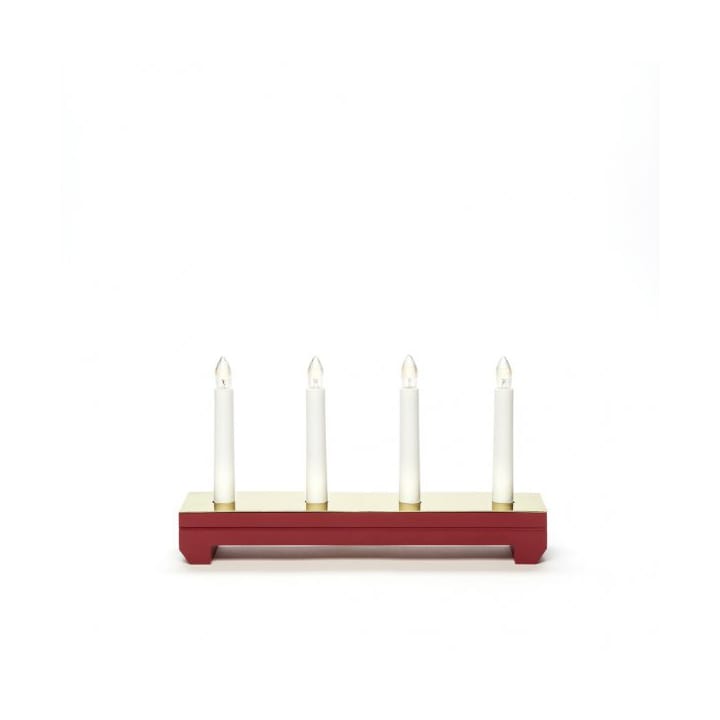 Lichterbogen 4 Kerzen 17 cm, Rot Konstsmide