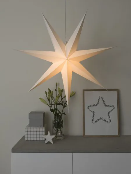 Konstsmide Papierstern 78 cm Weiß