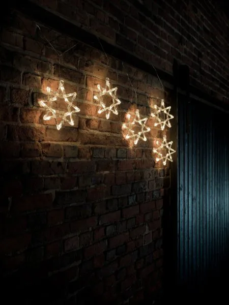 Konstsmide Stars 5 pcs 20 cm Clear
