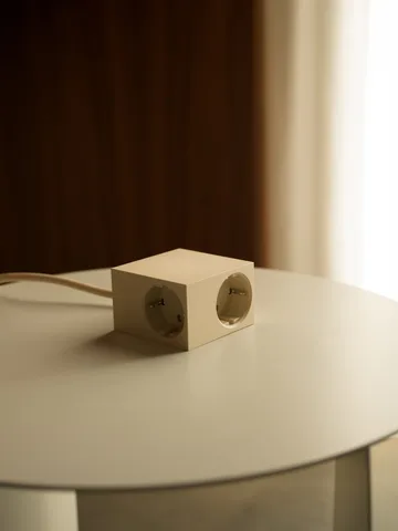 Cuboid grenuttag 2 m - Pearled Ivory - Kord