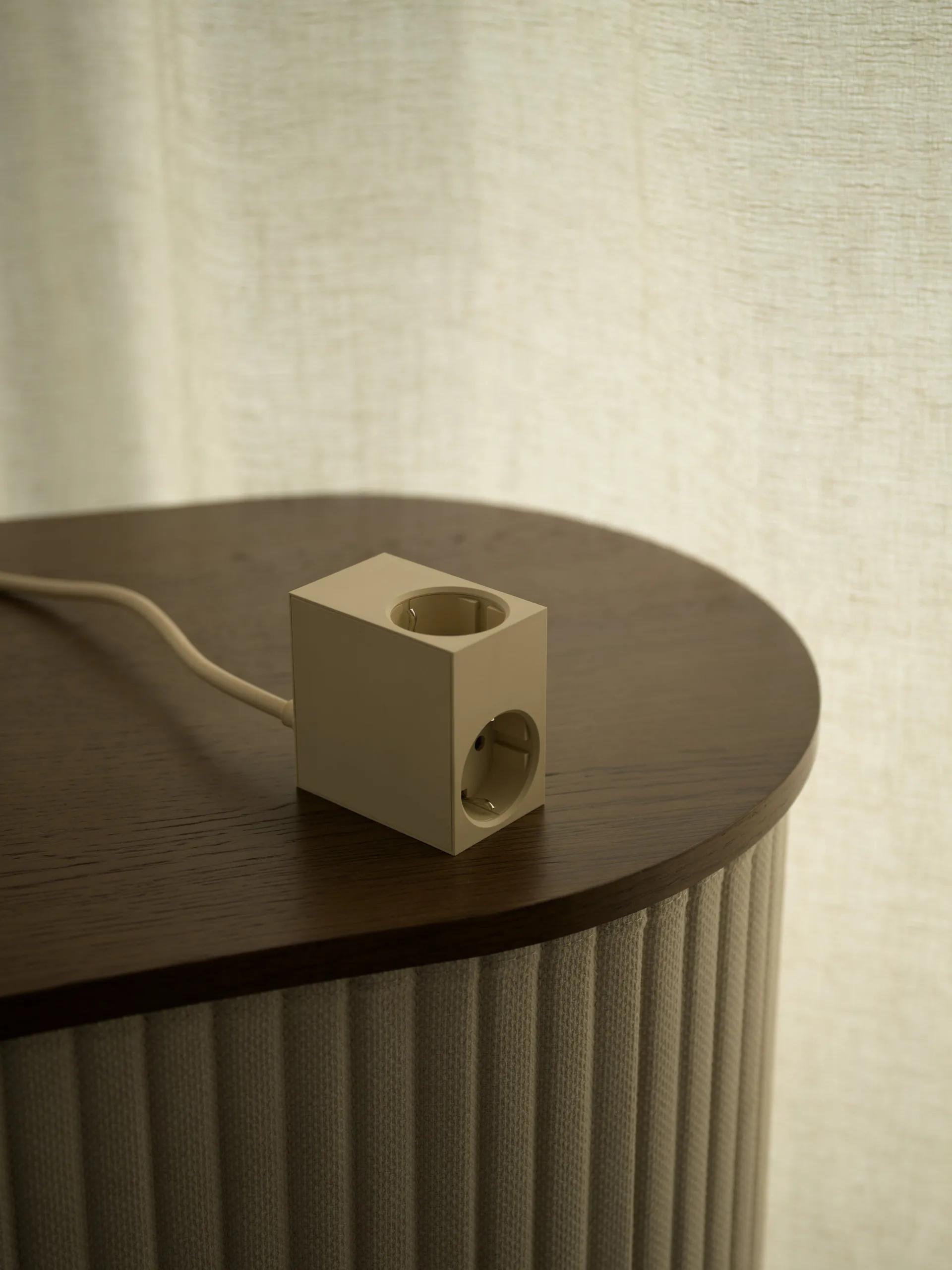 Cuboid grenuttag 2 m, Pearled Ivory Kord