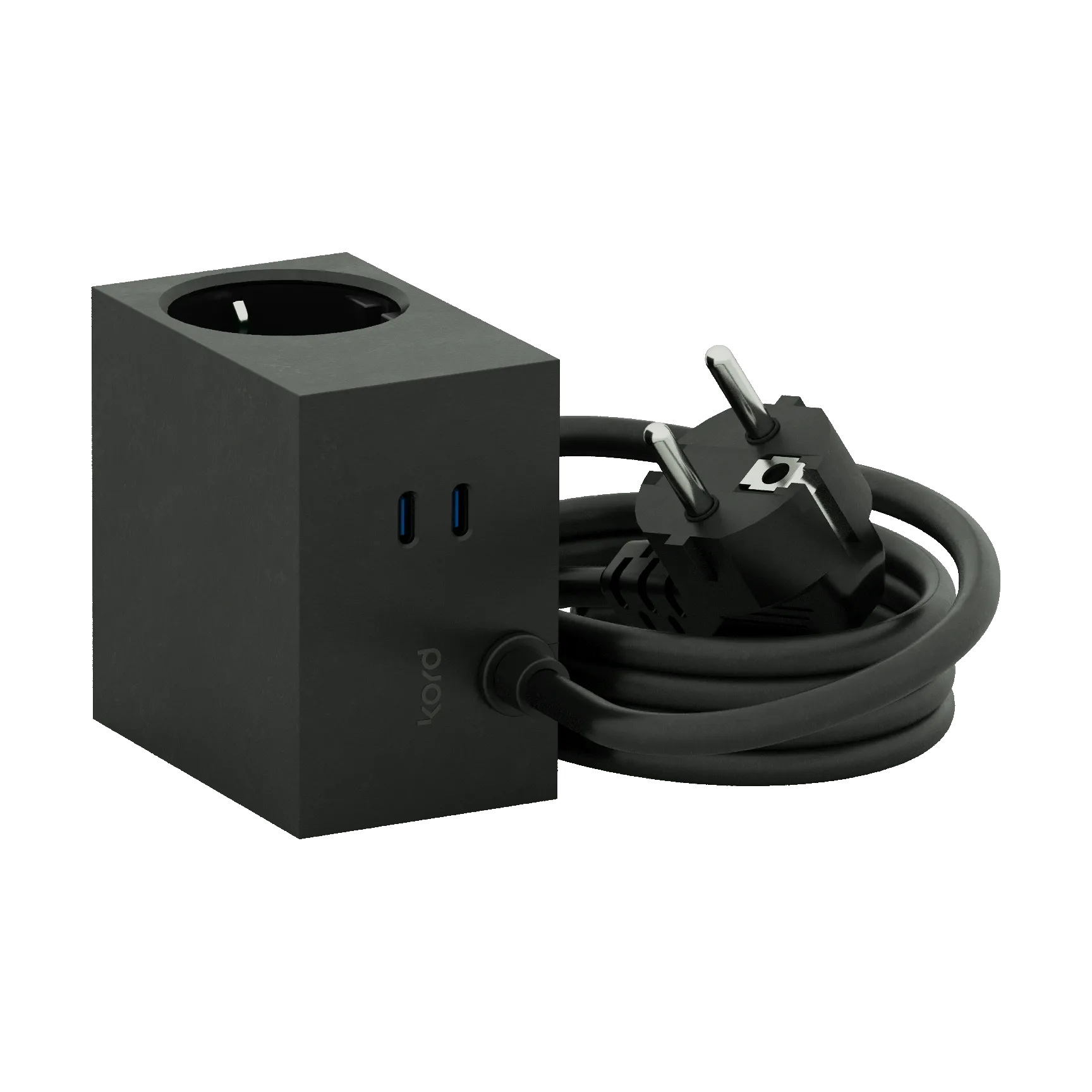 Cuboid+ outlet USB-C 30W 2 m, Black Kord