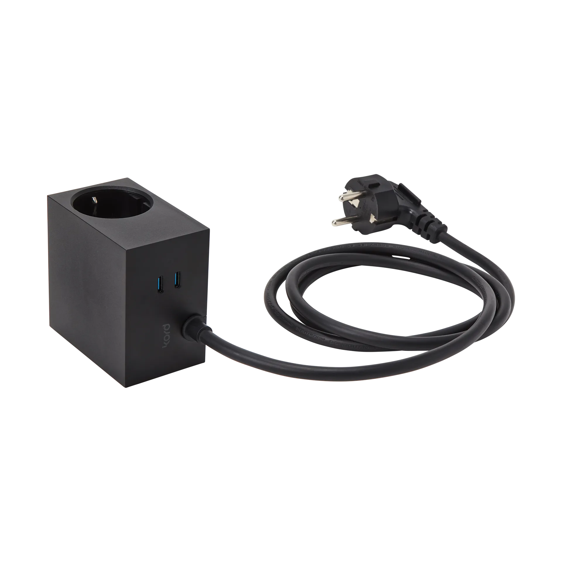 Cuboid+ outlet USB-C 30W 2 m, Black Kord