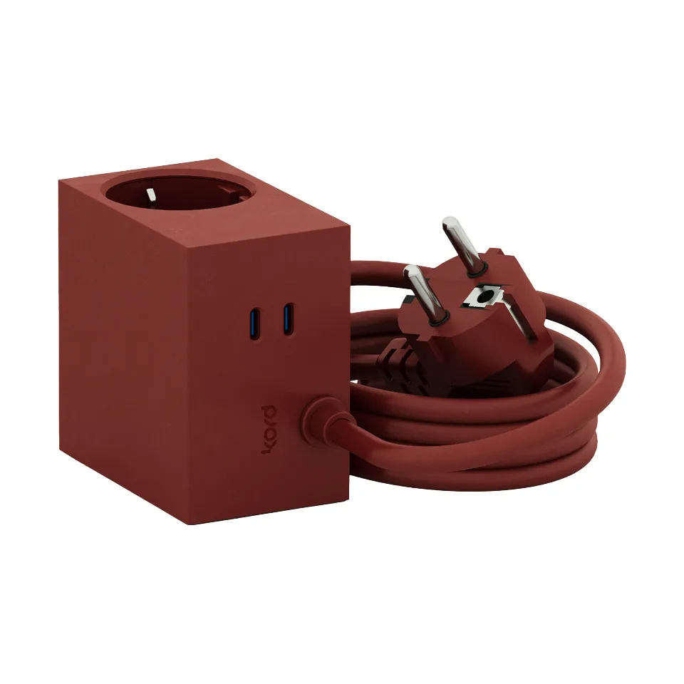 Cuboid+ outlet USB-C 30W 2 m, Fired Brick Kord