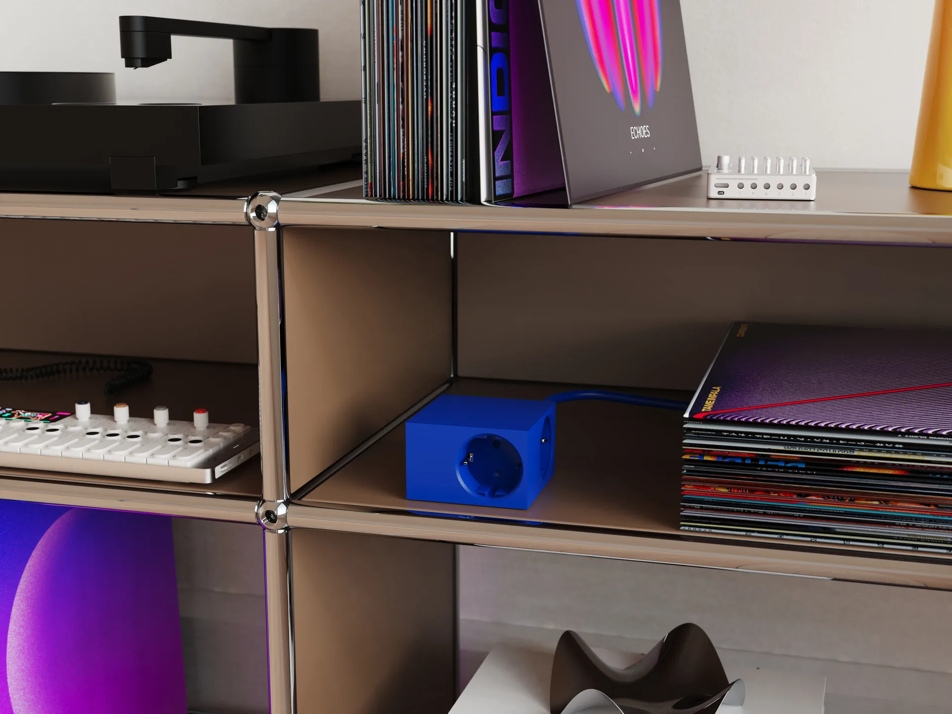 Cuboid+ Steckdose USB-C 30W 2 m, Catalina Blue Kord