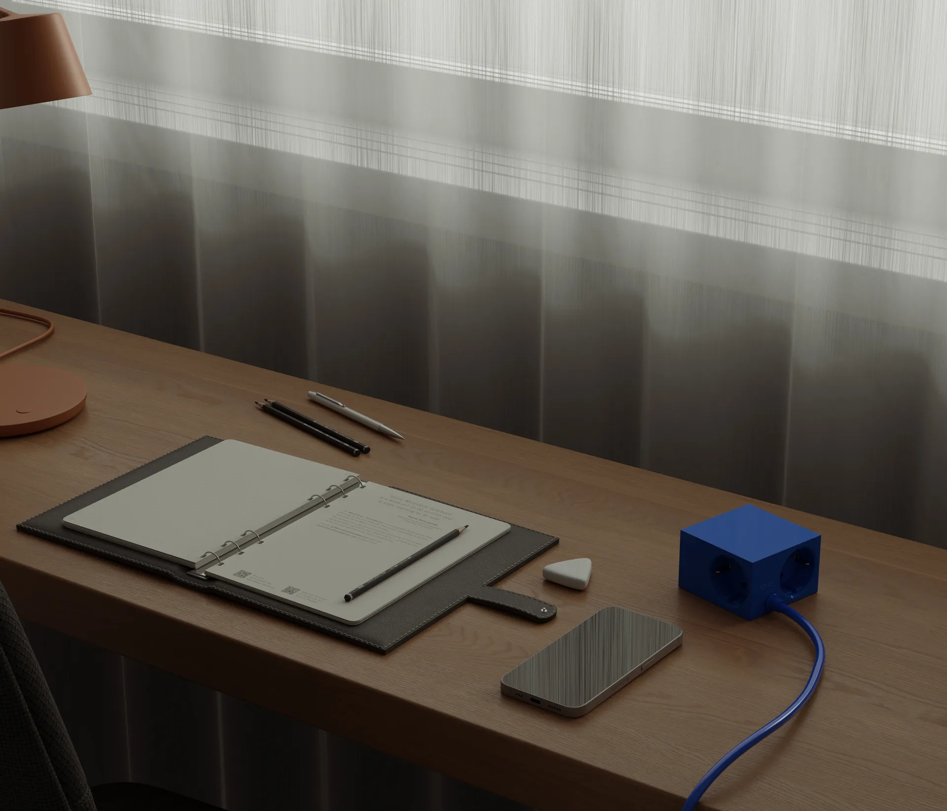 Cuboid+ Steckdose USB-C 30W 2 m, Catalina Blue Kord