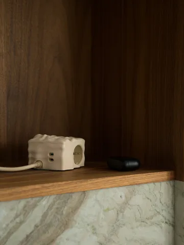 Cumulus+ case-Schale für Cuboid Steckdosenleiste - Beige - Kord