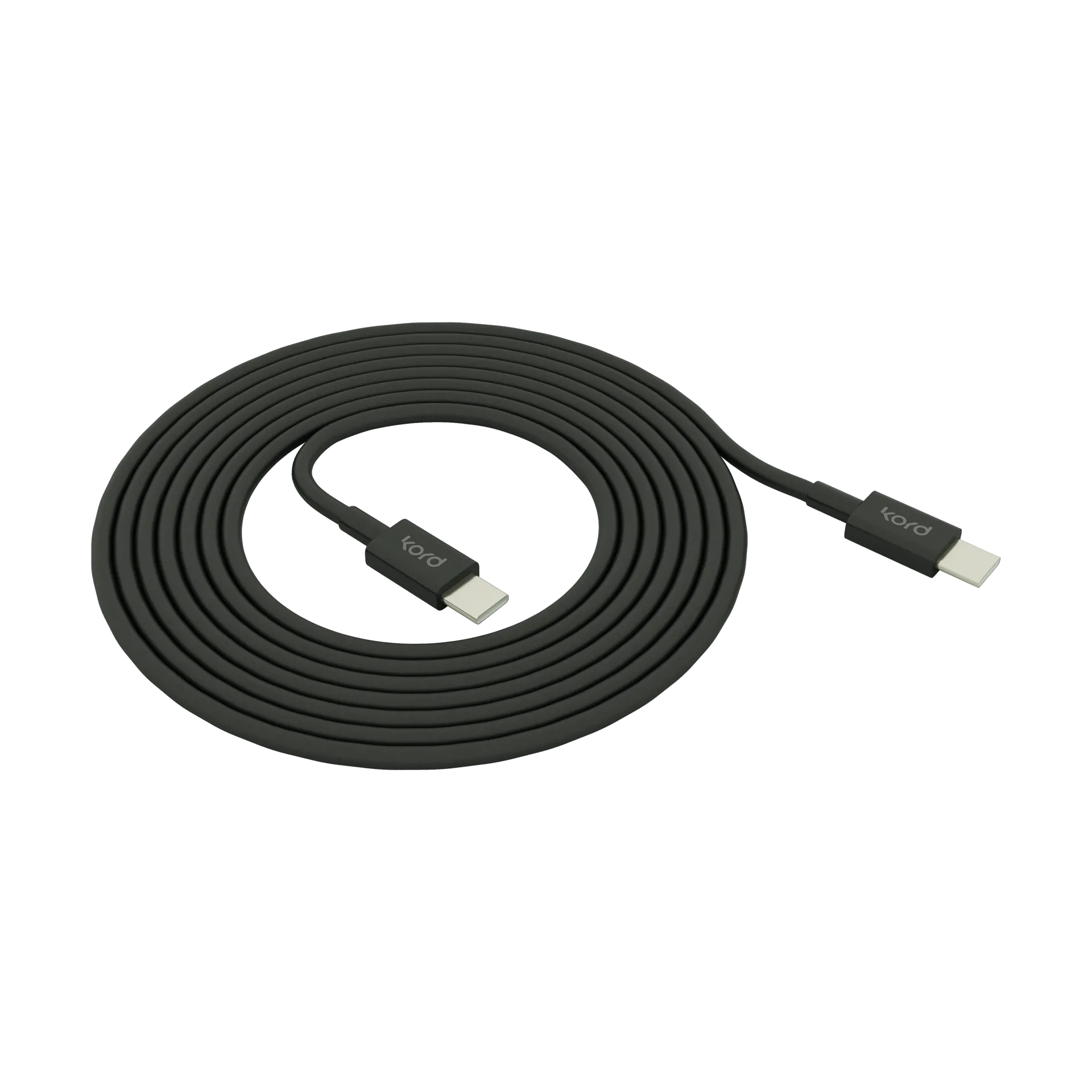 Kord USB-C to USB-C charging cable 1,8 m, Black Kord