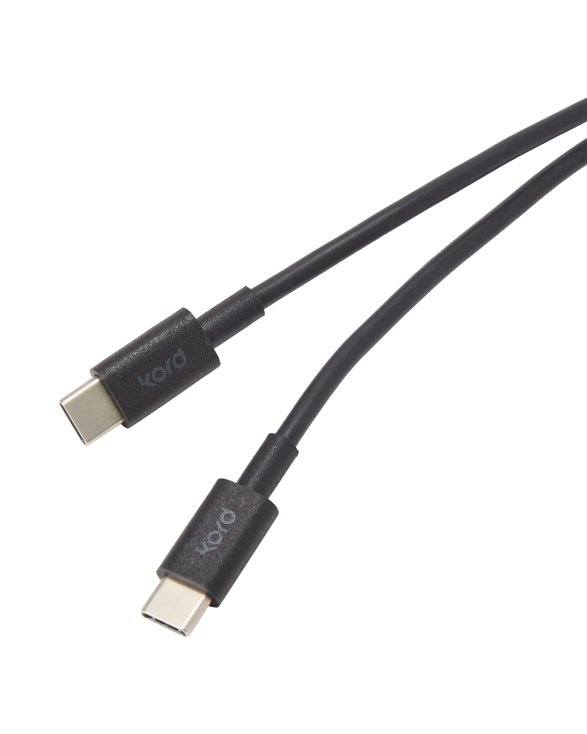 Kord USB-C to USB-C charging cable 1,8 m, Black Kord