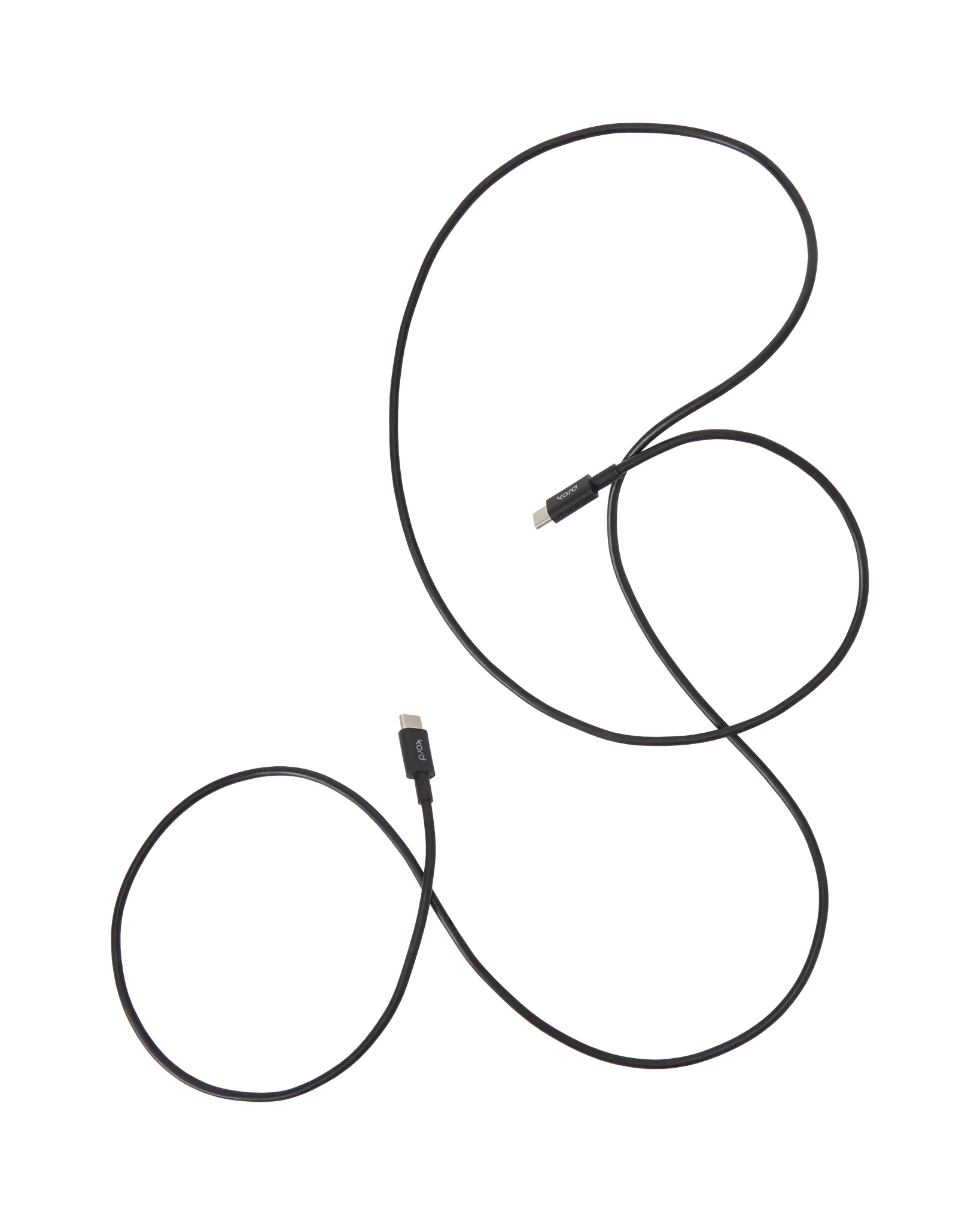 Kord USB-C to USB-C charging cable 1,8 m, Black Kord