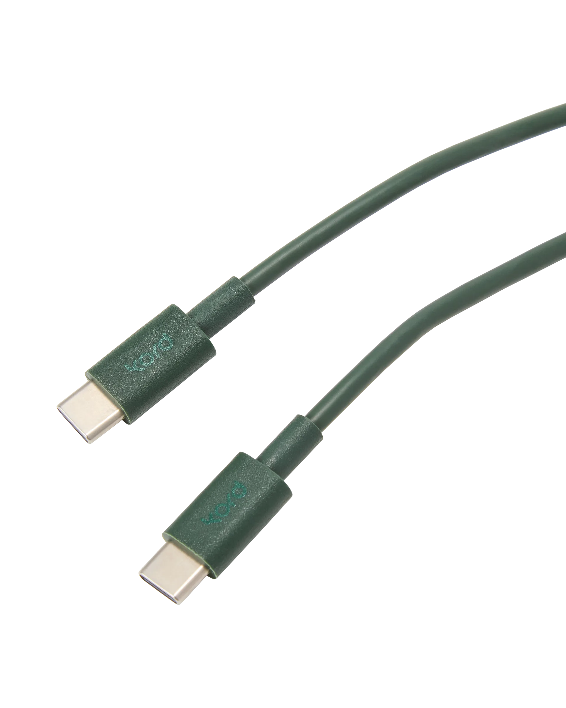 Kord USB-C to USB-C charging cable 1,8 m, Dark Green Kord