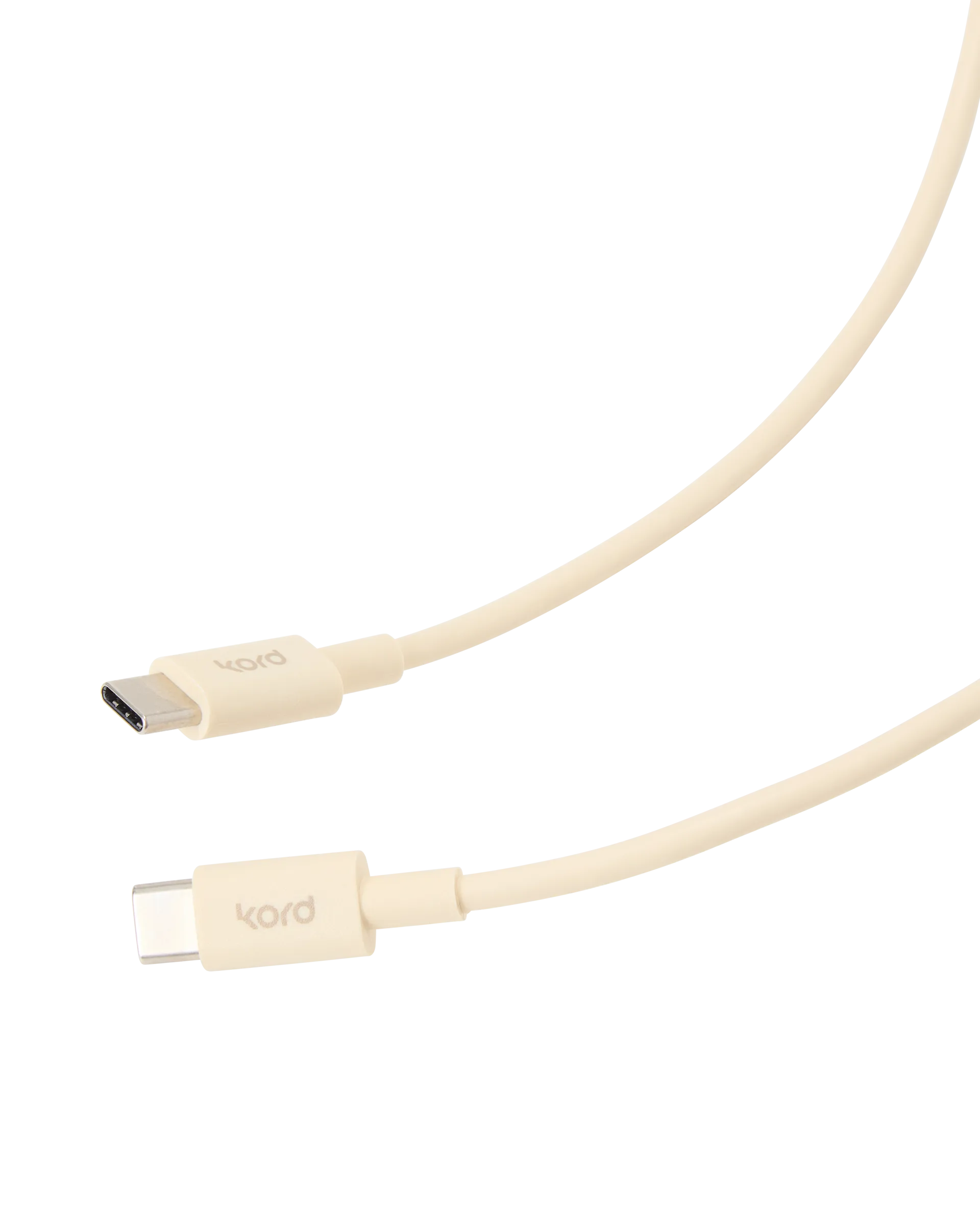 Kord USB-C to USB-C charging cable 1,8 m, Pearled Ivory Kord