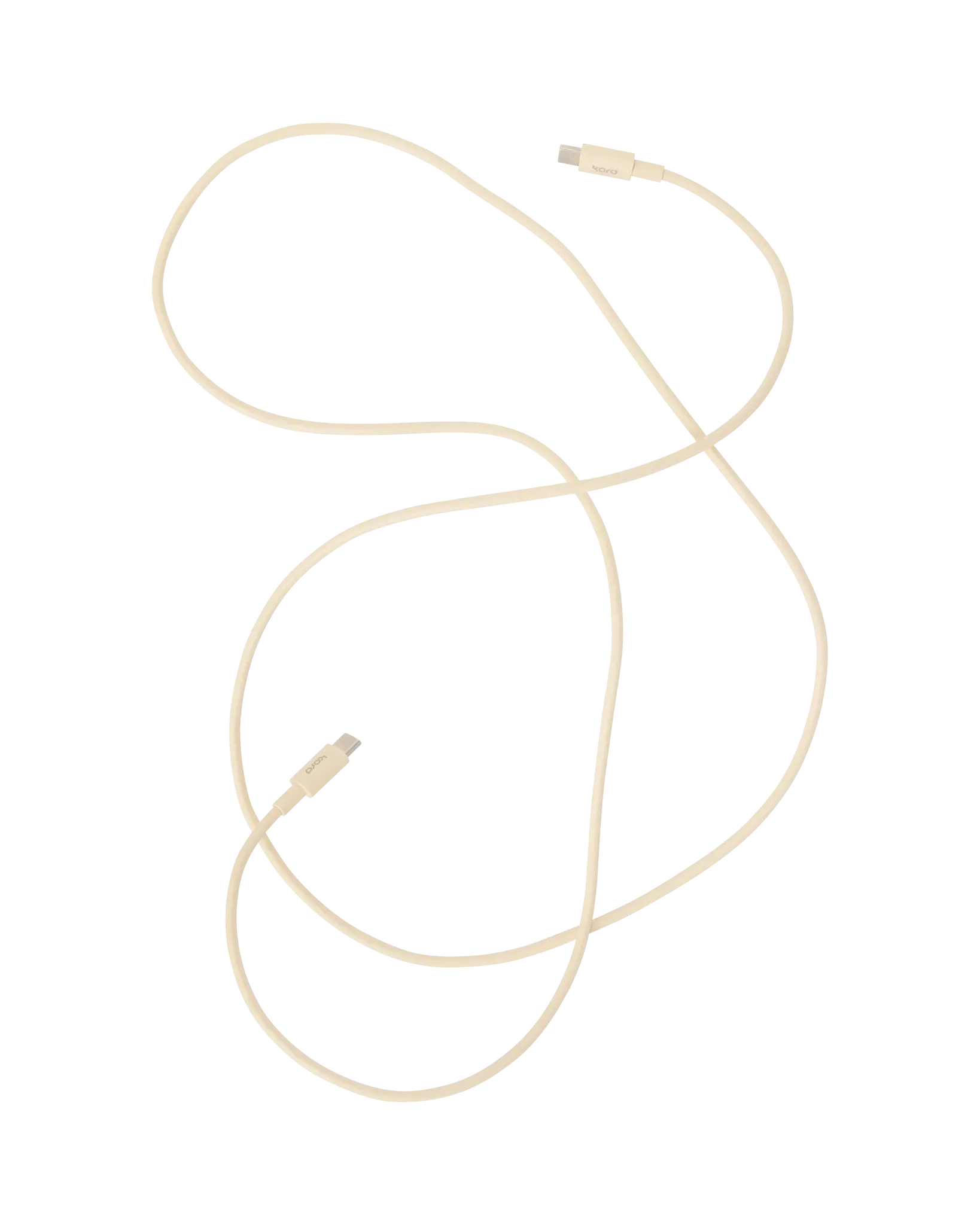 Kord USB-C to USB-C charging cable 1,8 m, Pearled Ivory Kord