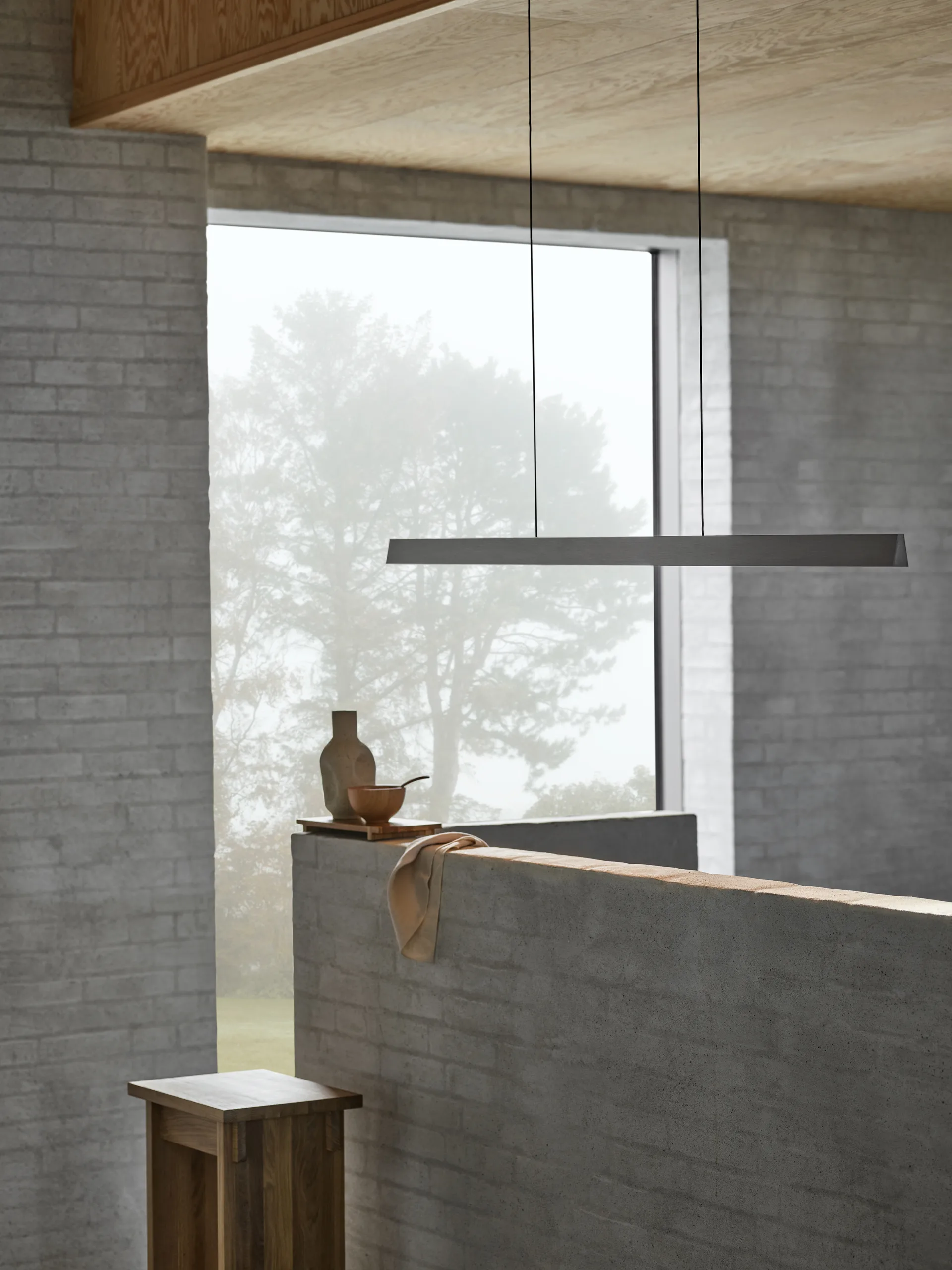 Edge Linear S1500 Pendelleuchte switch tune, Titanium Light-Point