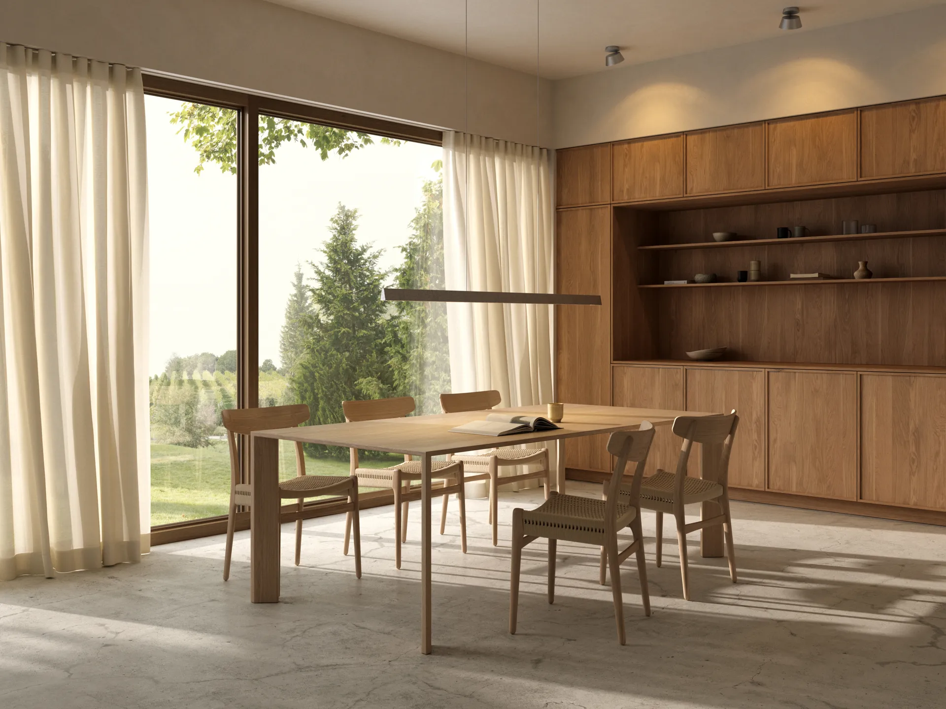 Edge Linear S1500 Pendelleuchte switch tune, Titanium Light-Point