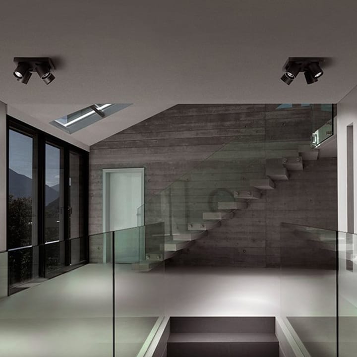 Focus 2 wall and ceiling lamp, Black, 2700 kelvin Light-Point