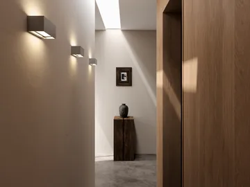 Linea W1 wall lamp switch tune - Titanium, 7x15 cm - Light-Point