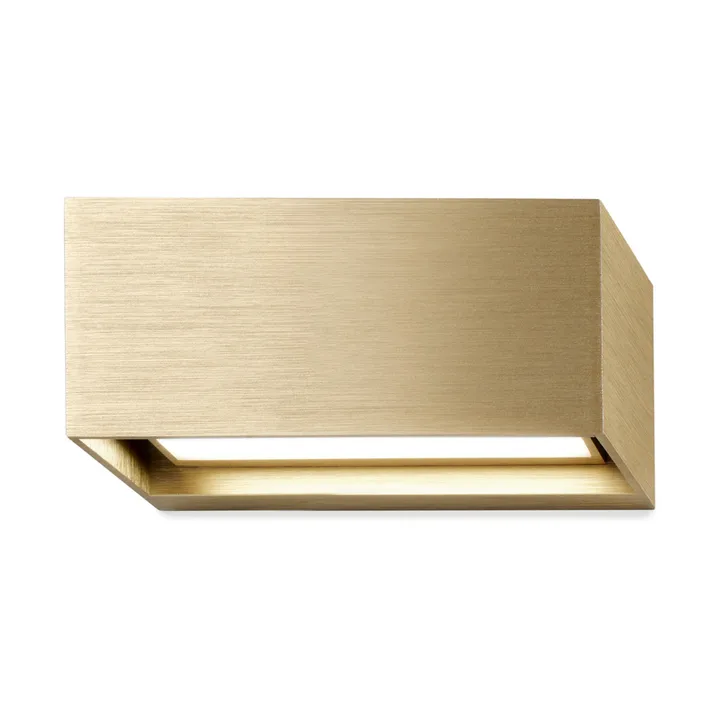 Linea W1 Wandleuchte switch tune - Brass 7x15 cm - Light-Point