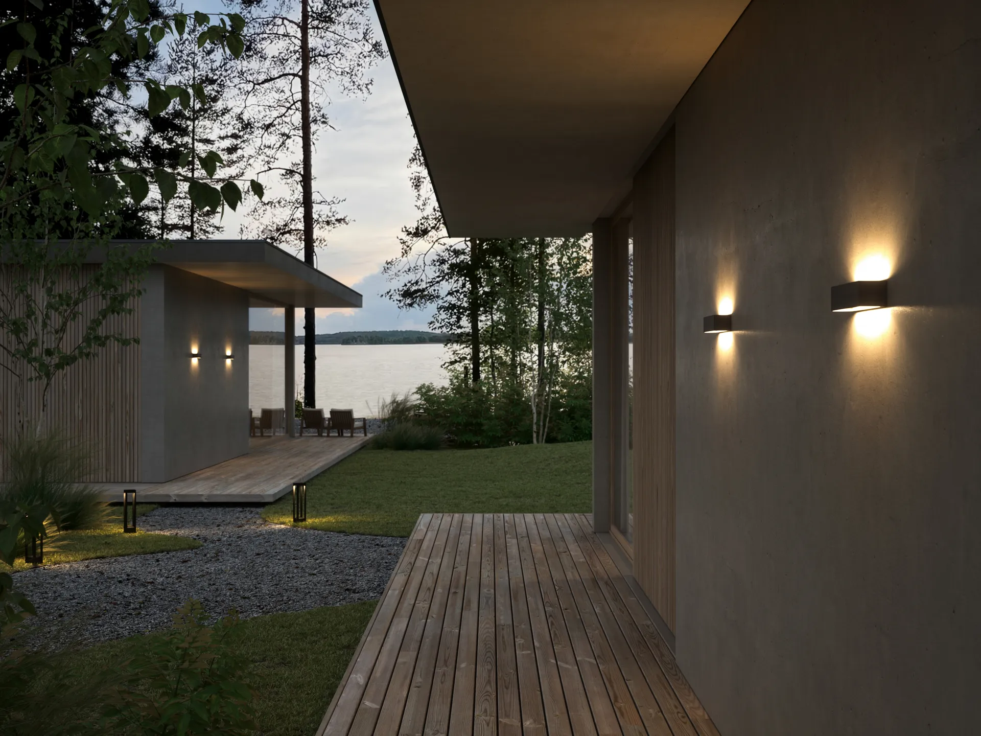 Linea W2 Wandleuchte switch tune, Black, 7x30 cm Light-Point