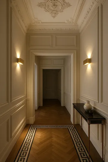 Linea W3 vägglampa switch tune - Brass, 7x60 cm - Light-Point