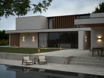 Mirage outdoor lamp switch tune - Rust, 12x48 cm - Light-Point