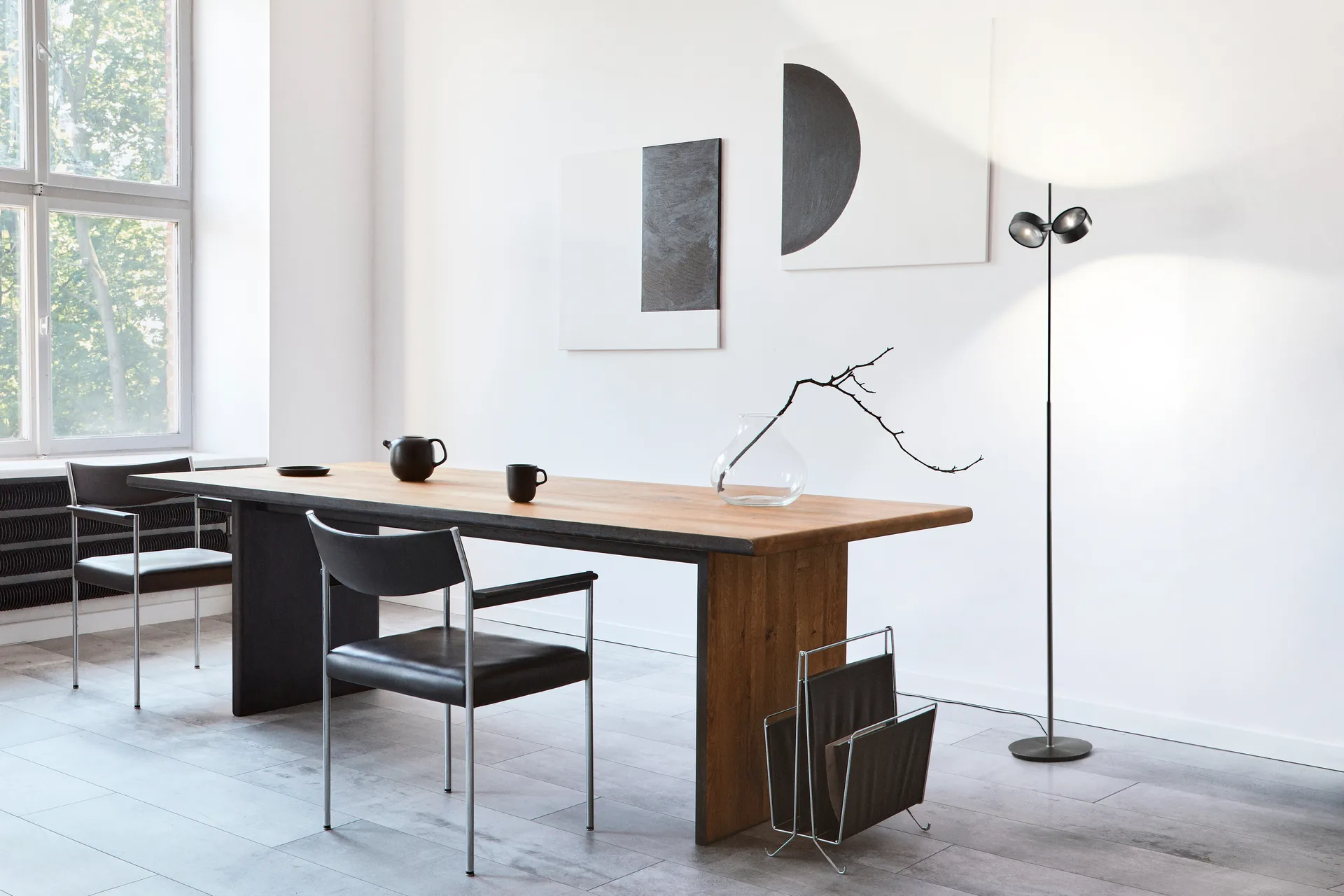 Orbit Stehlampe, Carbon black Light-Point