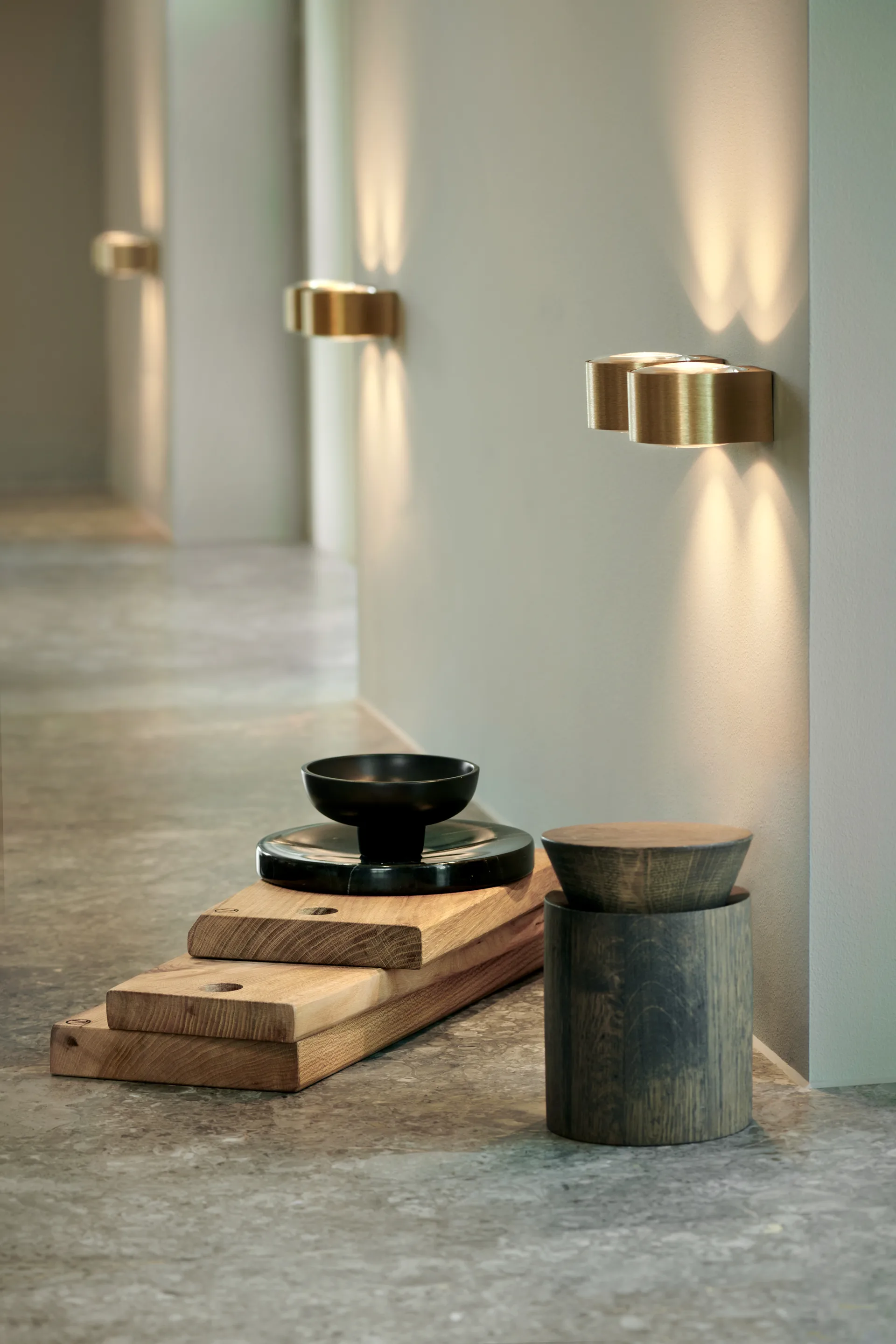 Orbit wall lamp W1 2700K, Brass Light-Point