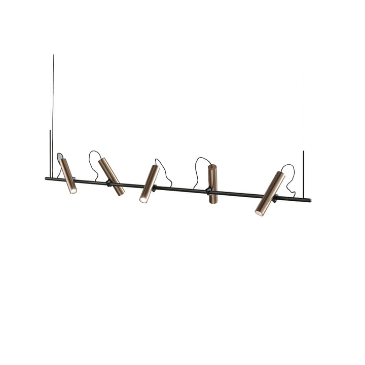 Spirit pendant lamp - Black/rose gold, s2000 - Light-Point