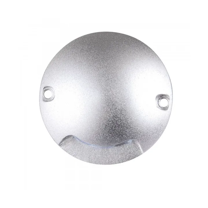 Zenit wall and terrace fixture Ø7 cm, Silver Lightson