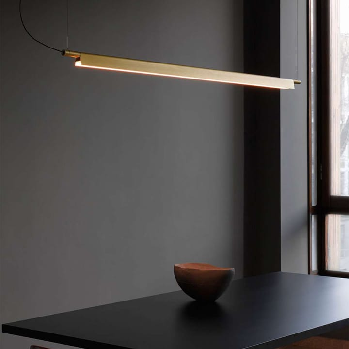 Compendium pendant lamp, Brass, incl. phase dimmer Luceplan