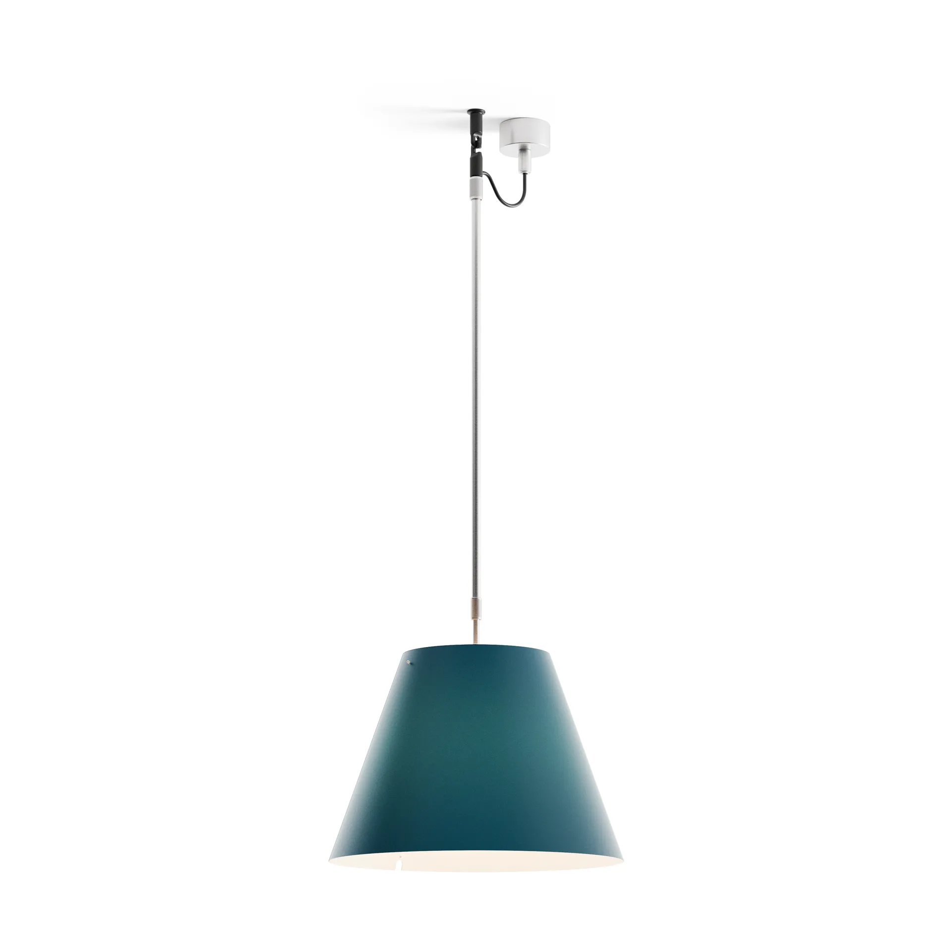 Costanza D13 s Pendelleuchte, Petroleum blue Luceplan