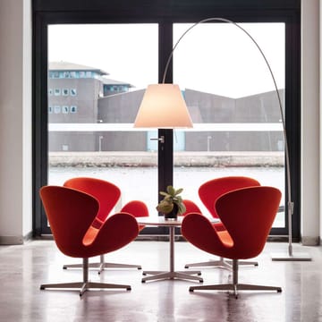Lady Costanza D13E d floor lamp - White shade-black lacquered stand - Luceplan