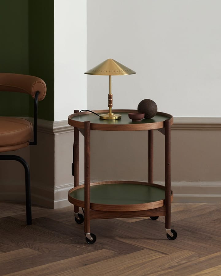 Governor 250 table lamp, Brass-walnut LYFA