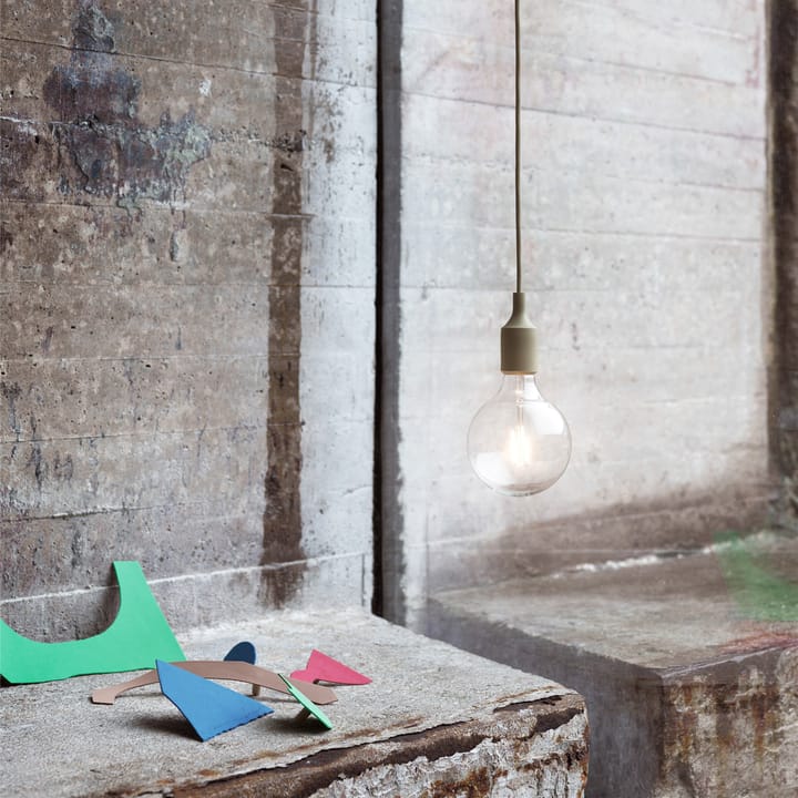 E 27 pendant lamp, olive green Muuto