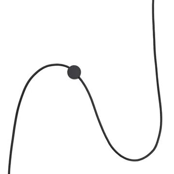 Post sladdfäste till vägglampa - Svart - Muuto