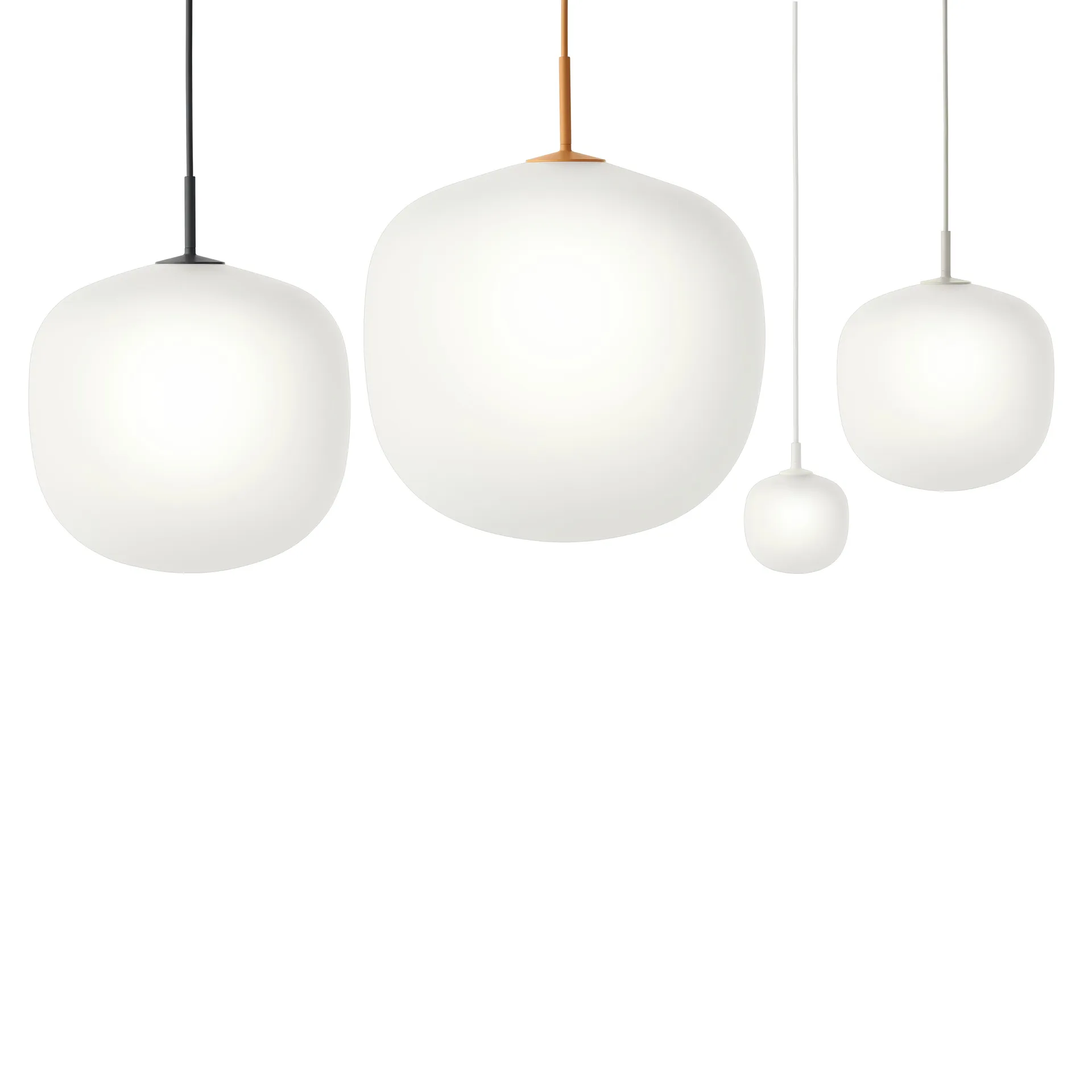 Rime pendant lamp Ø45 cm, orange Muuto