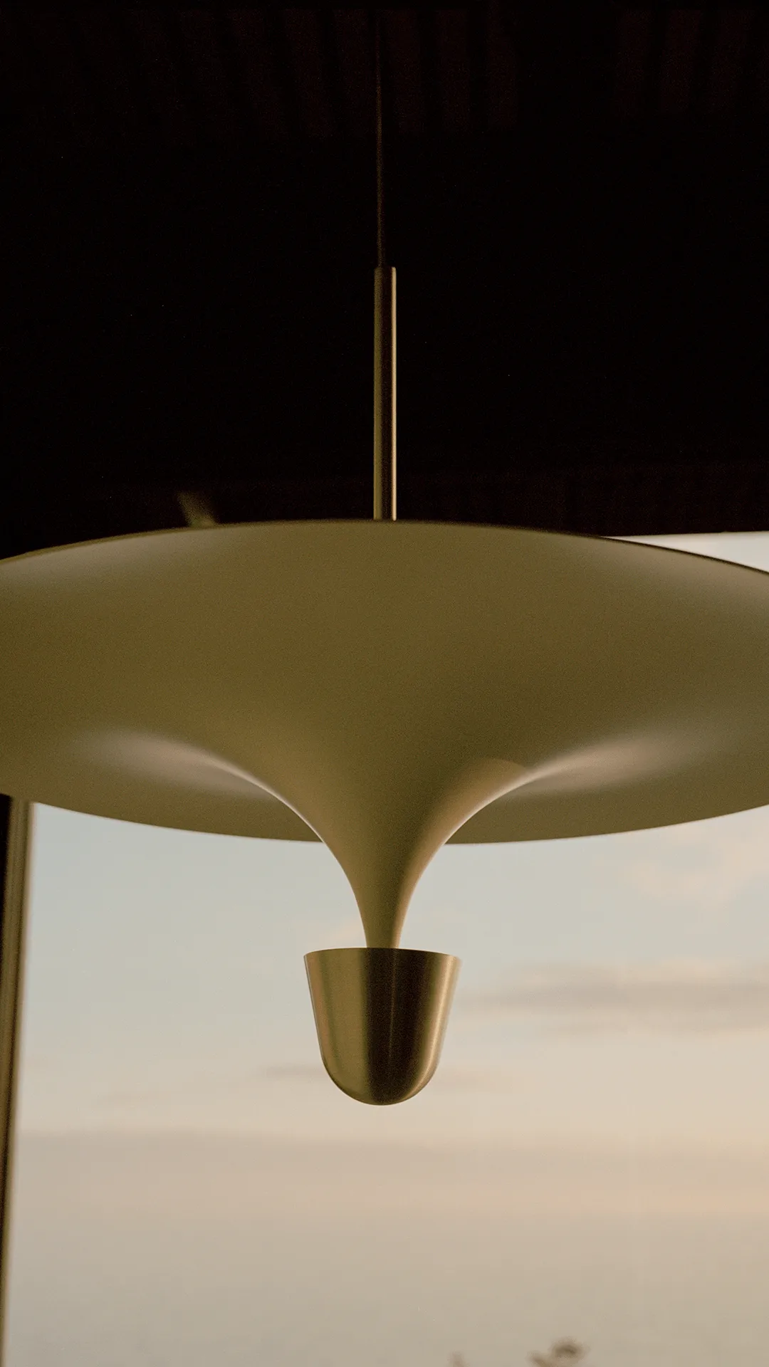 Chanterelle pendant Ø60 cm, Nickel Plated New Works